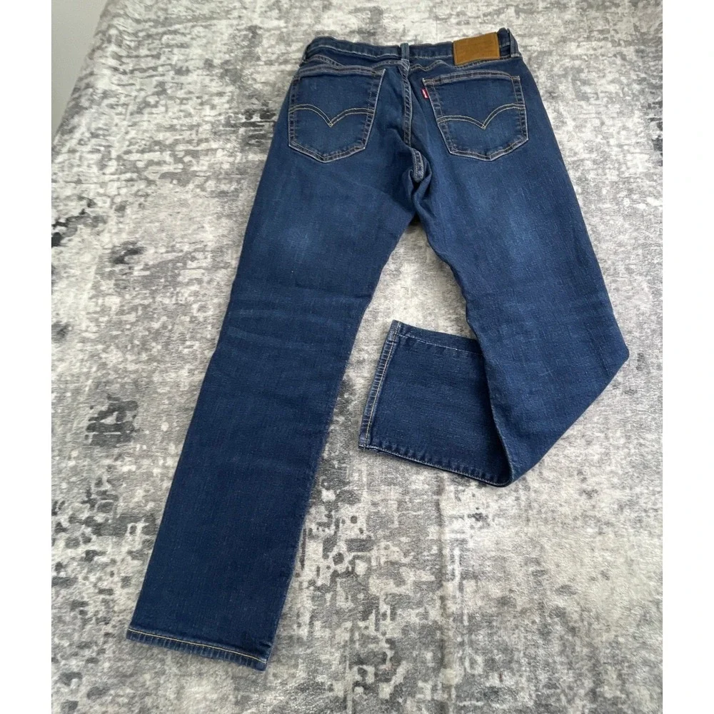Levi's Mens 31x30 541 Athletic Taper Jeans Dark Wash Blue Denim Pants Rugged